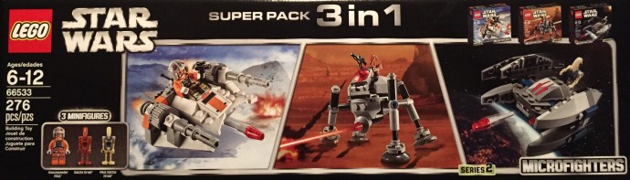 LEGO 66533 Microfighter 3 in 1 Super Pack