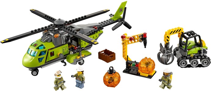 LEGO 60123 Volcano Supply Helicopter