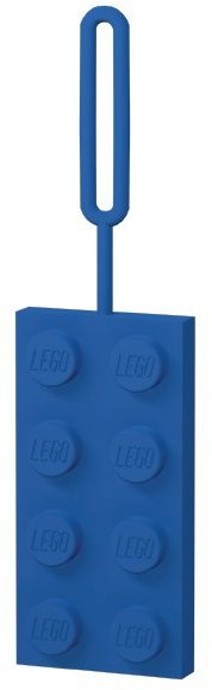 LEGO 5005342 - 2x4 Blue Silicone Luggage Tag
