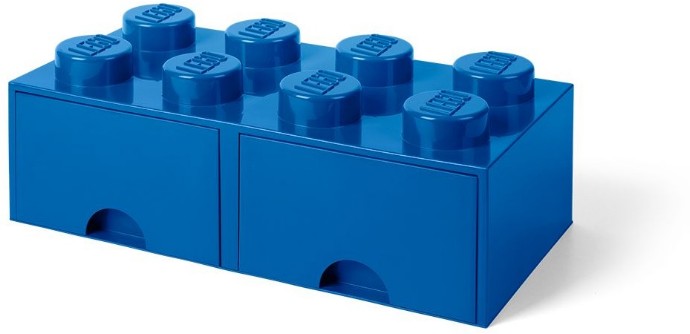 LEGO 5005399 8 stud Bright Blue Storage Brick Drawer