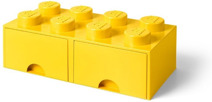 LEGO 5005400 8 stud Bright Yellow Storage Brick Drawer