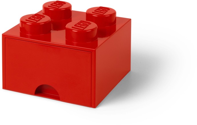 LEGO 5005402 4 stud Bright Red Storage Brick Drawer