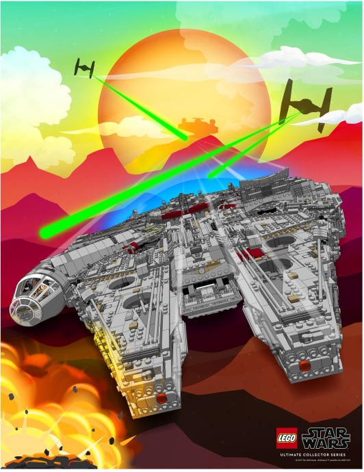 LEGO 5005443 - Millennium Falcon Poster