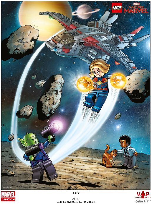 LEGO 5005877 - Captain Marvel Art Print